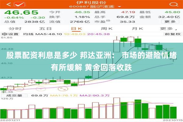 股票配资利息是多少 邦达亚洲： 市场的避险情绪有所缓解 黄金回落收跌