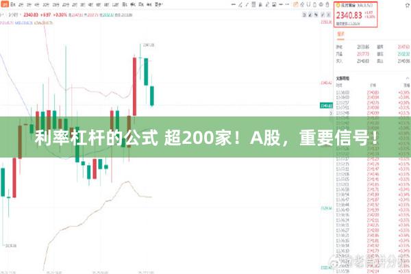 利率杠杆的公式 超200家！A股，重要信号！