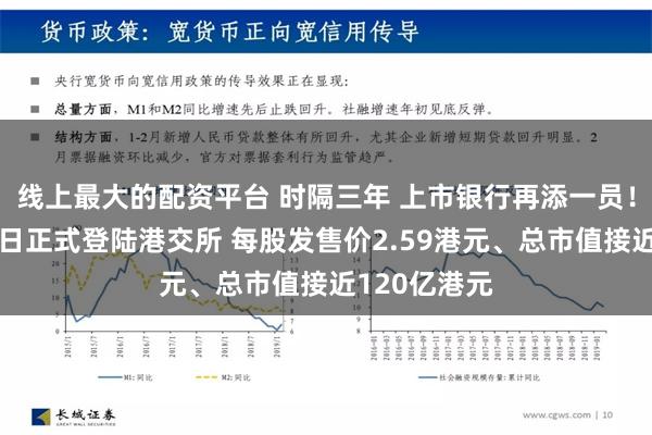 线上最大的配资平台 时隔三年 上市银行再添一员！宜宾银行今日正式登陆港交所 每股发售价2.59港元、总市值接近120亿港元